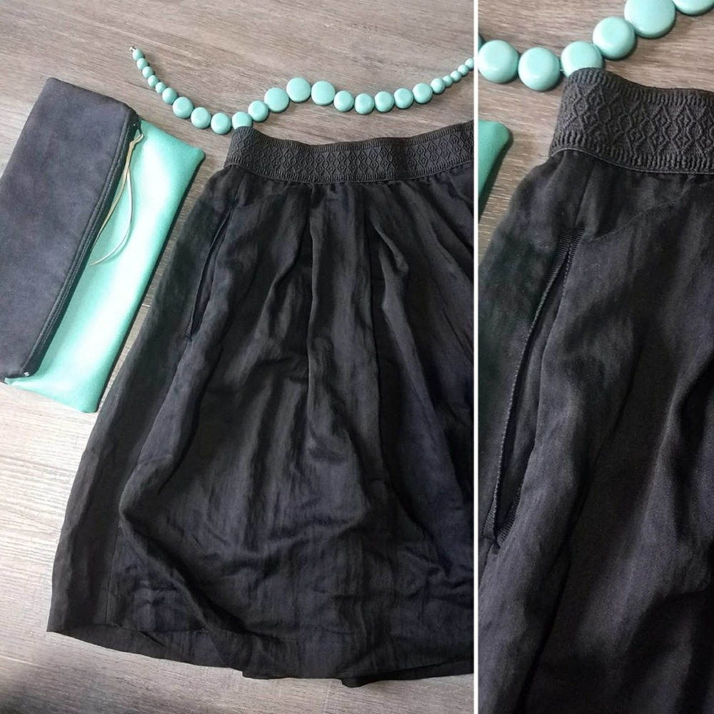 Massimo Dutti black tulle skirt